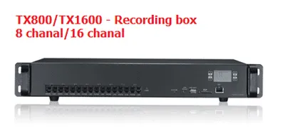 Mặt trước Máy ghi âm 8 kênh không kết nối máy tính TX800