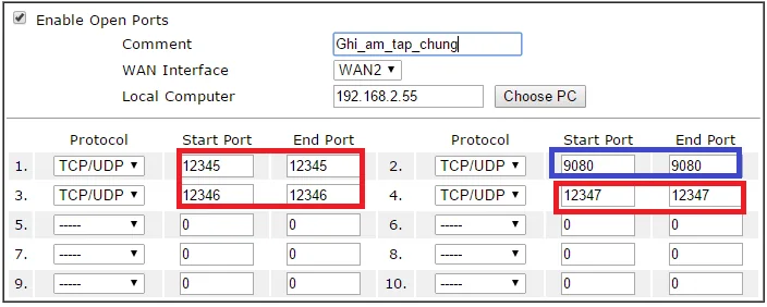 Hướng dẫn quản lý ghi âm tập chung AR và GX qua Web
