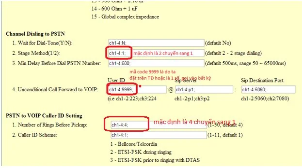 Hướng dẫn sử dụng gateway GXW4108