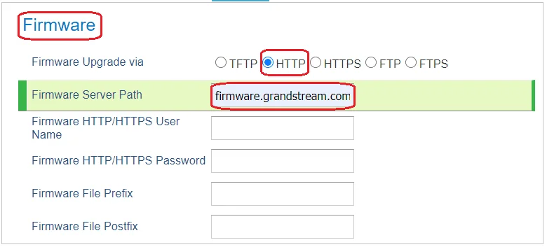 Update lại firmware cho các thiết bị Grandstream qua TFTP