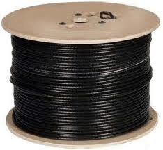 Mặt trước Cáp đồng trục RG6, 2 lớp bạc, lõi hợp kim, 305 mét 1 cuộn, ngâm dầu