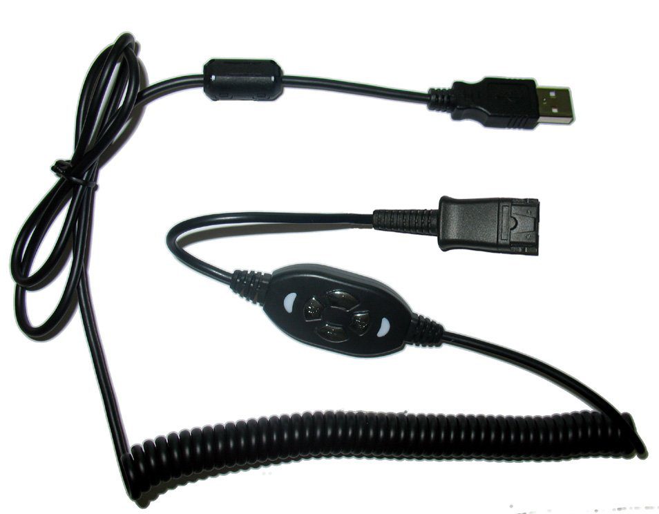 Mặt trước Cáp USB kết nối tai nghe với máy tính
