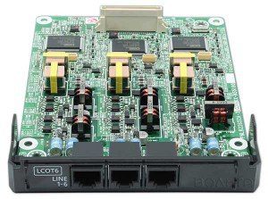 Mặt trước KX-NS5180 - Card 6 đường vào bưu điện