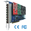 Mặt trước Card giao tiếp 8 cổng PSTN TDM800 cắm khe cắm PCI