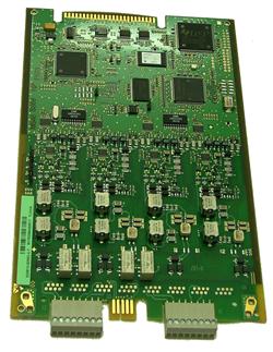 Mặt trước TLANI4 - Card mở rộng 4 trung kế vào bưu điện cho tổng đài siemens hipath 3550