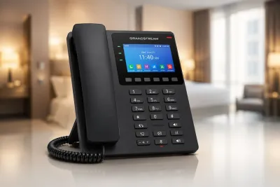 Mặt trước Điện thoại khách sạn Grandstream GHP631