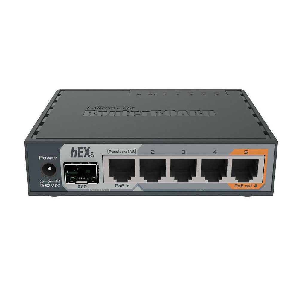 Mặt trước Router Microtik RB760iGS - 5 cổng mạng 10/100/1000