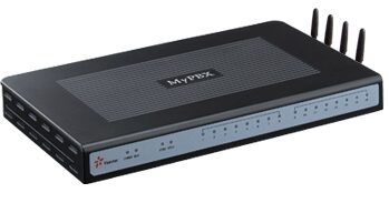 Mặt trước Tổng đài IP GSM không dây, sử dụng sim di động làm trung kế