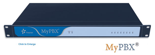 Mặt trước Tổng đài điện thoại IP Mypbx M1 dung lượng 300 máy lẻ hỗ trợ ghi âm