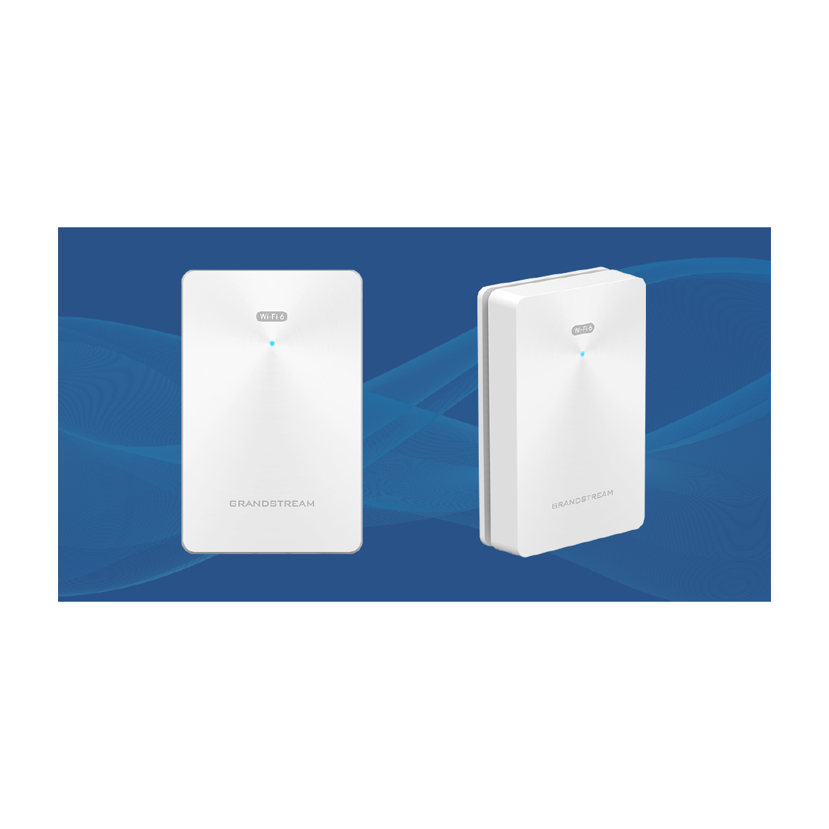 Access Point âm tường Grandstream GWN7661E Wi-Fi 6 hai cổng PoE-out cho phòng khách sạn
