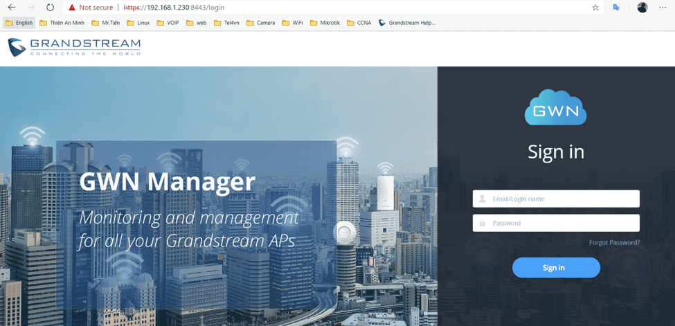 Hướng dẫn cài đặt phần mềm quản lý thiết bị wifi GWN Manager