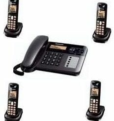 Điện thoại kéo dài Panasonic KX-TG6451, 6 Máy con di động (Mất điện vẫn dùng được) 9 Điện thoại kéo dài Panasonic KX-TG6451, 6 Máy con di động  (Mất điện vẫn dùng được)