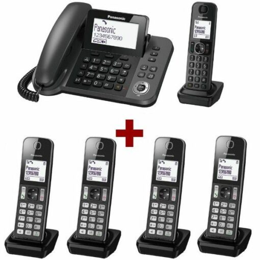 Điện thoại kéo dài Panasonic KX-TGF315 - 5 tay con không dây