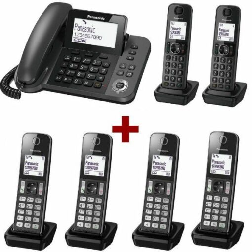 Điện thoại kéo dài Panasonic KX-TGF316 - 6 tay con không dây