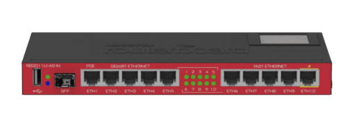 Router Mikrotik RB2011UiAS-IN - 1 SFP, 10 Cổng mạng (5Giga, 5 thường) - 120 user