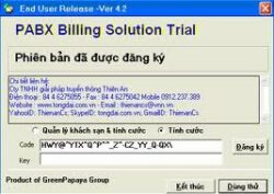 TB64 - Phần mềm tính cước tổng đài Panasonic KX-TDA100/ KX-TDE100
