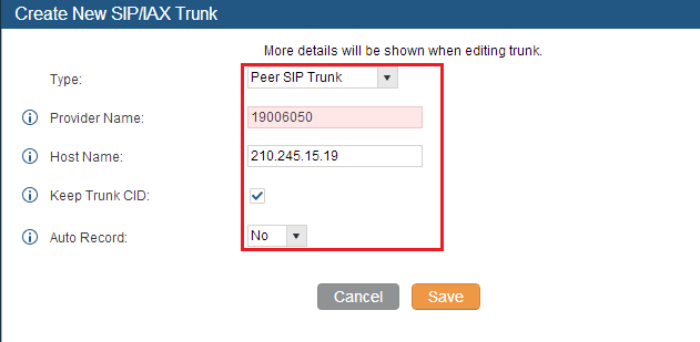 Khai báo đầu số kết nối Khai báo đầu số kết nối
