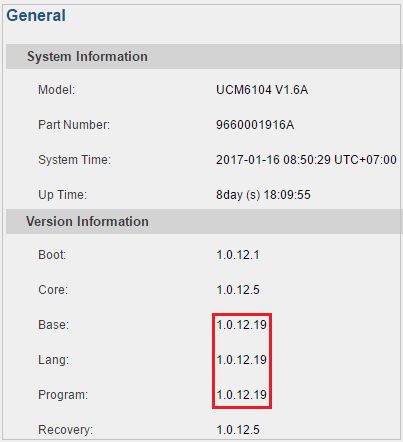 Update firmware tổng đài IP