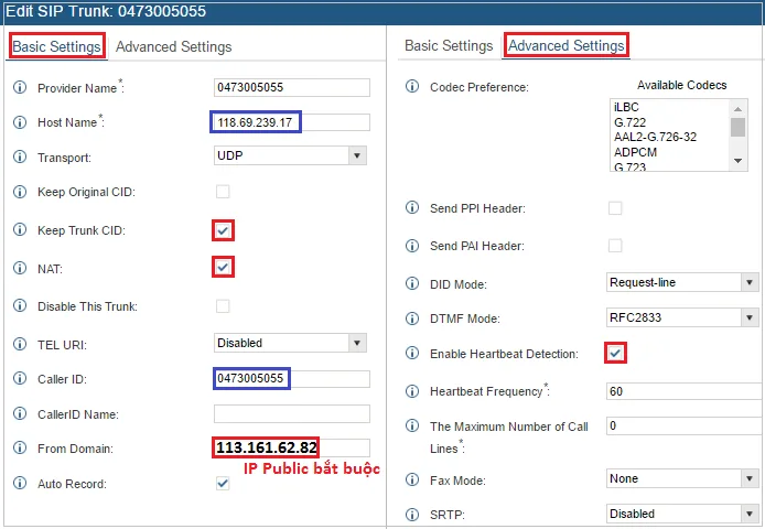 Kết nối số IP 5