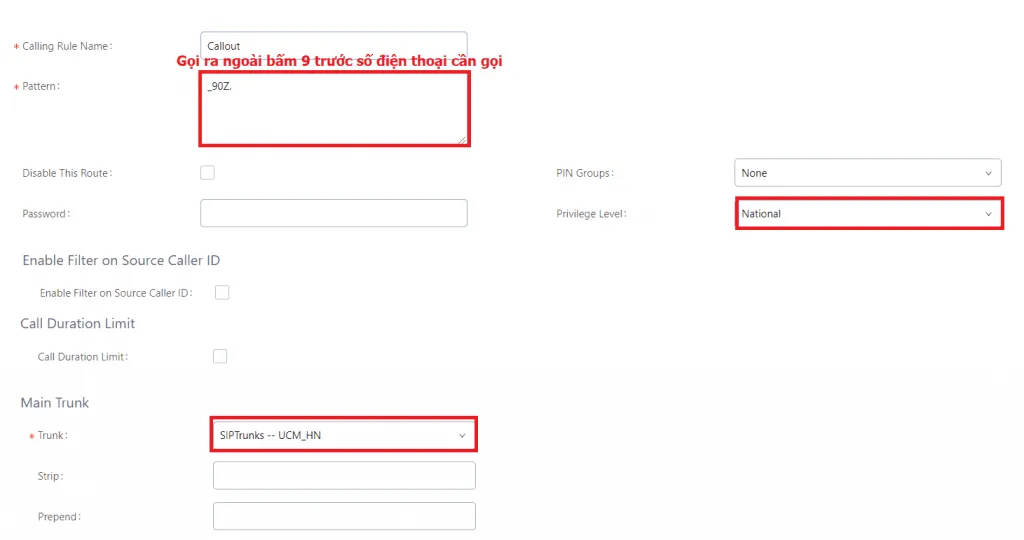 Video hướng dẫn kết nối 2 tổng đài IP Grandstream 22 Video hướng dẫn kết nối 2 tổng đài IP Grandstream