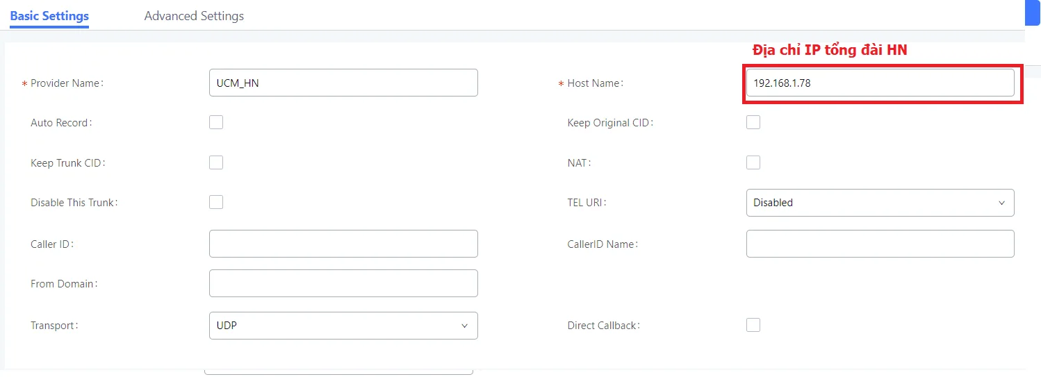 Video hướng dẫn kết nối 2 tổng đài IP Grandstream 17 Video hướng dẫn kết nối 2 tổng đài IP Grandstream
