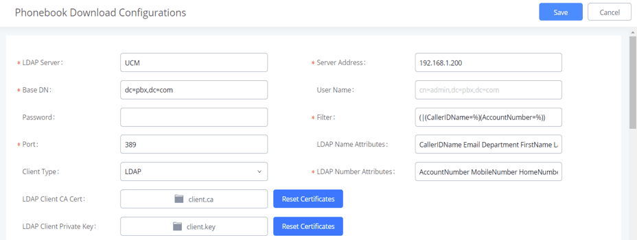 Hướng dẫn cấu hình LDAP trên tổng đài Grandstream