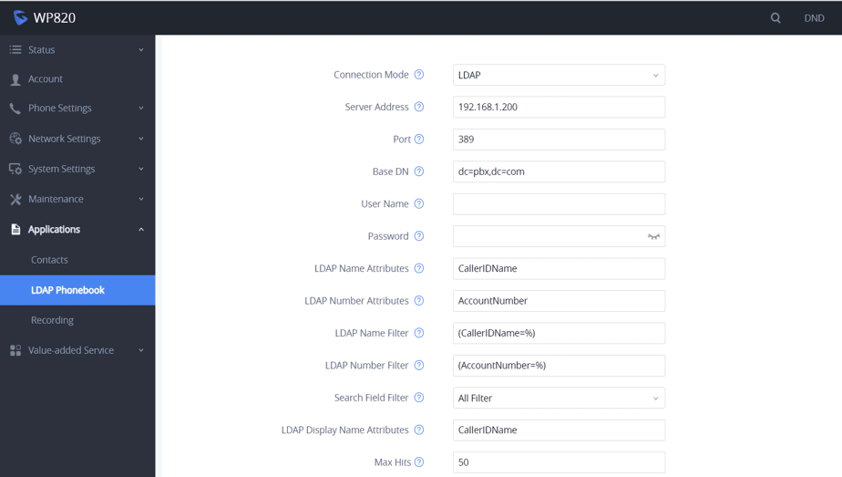 Hướng dẫn cấu hình LDAP trên tổng đài Grandstream