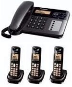 Điện thoại kéo dài Panasonic KX-TG6451, 4 Máy con di động  (Mất điện vẫn dùng được)