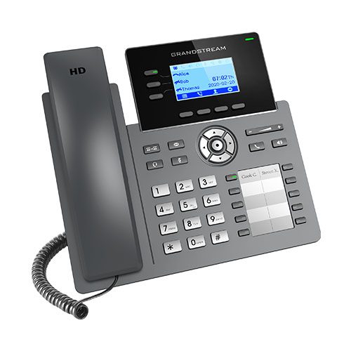 Điện thoại VoIP GRP2604P - Quản lý qua Cloud, cổng mạng Gigabit, 8 phím service