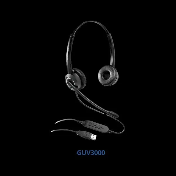 Tai nghe Chăm sóc khách hàng GUV3000 2 Tính năng nổi bật của tai nghe USB Grandstream GUV3000