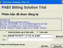 TB128 - Phần mềm tính cước tổng đài KX-TDA100D/ KX-TDA200