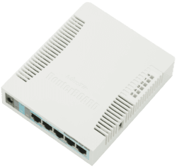 Thiết bị mạng Mikrotik RB951G-2HnD, Wifi 2.4Ghz, 5 cổng mạng Gigabit, 60 user